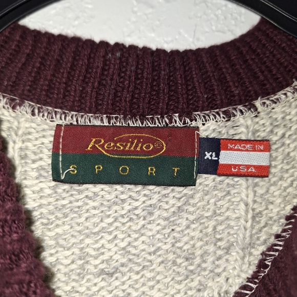 Resilio Sport Vintage Color Block Pullover Sweater XL - Picture 5 of 6